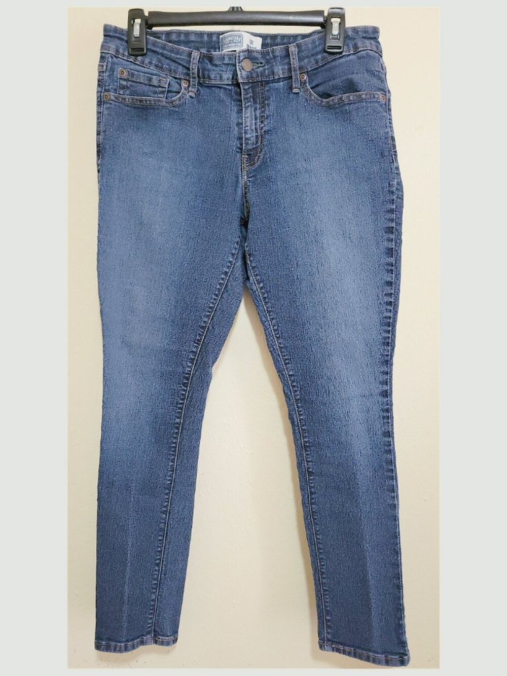 Med Wash Blue Skinny Jeans Misses Size 12